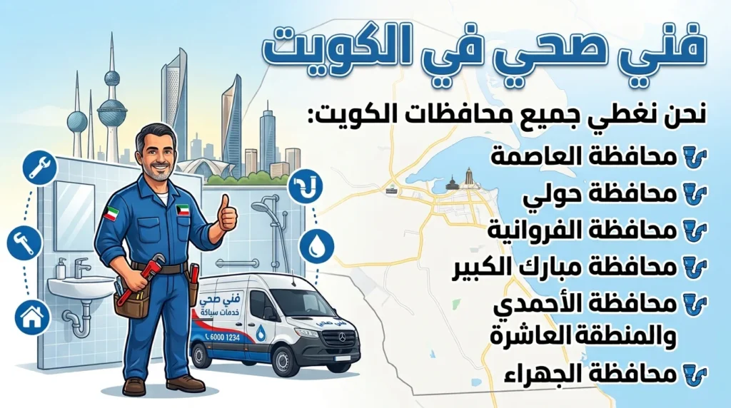فني صحي في الكويت لخدمات السباكة وتسليك المجاري في جميع المحافظات